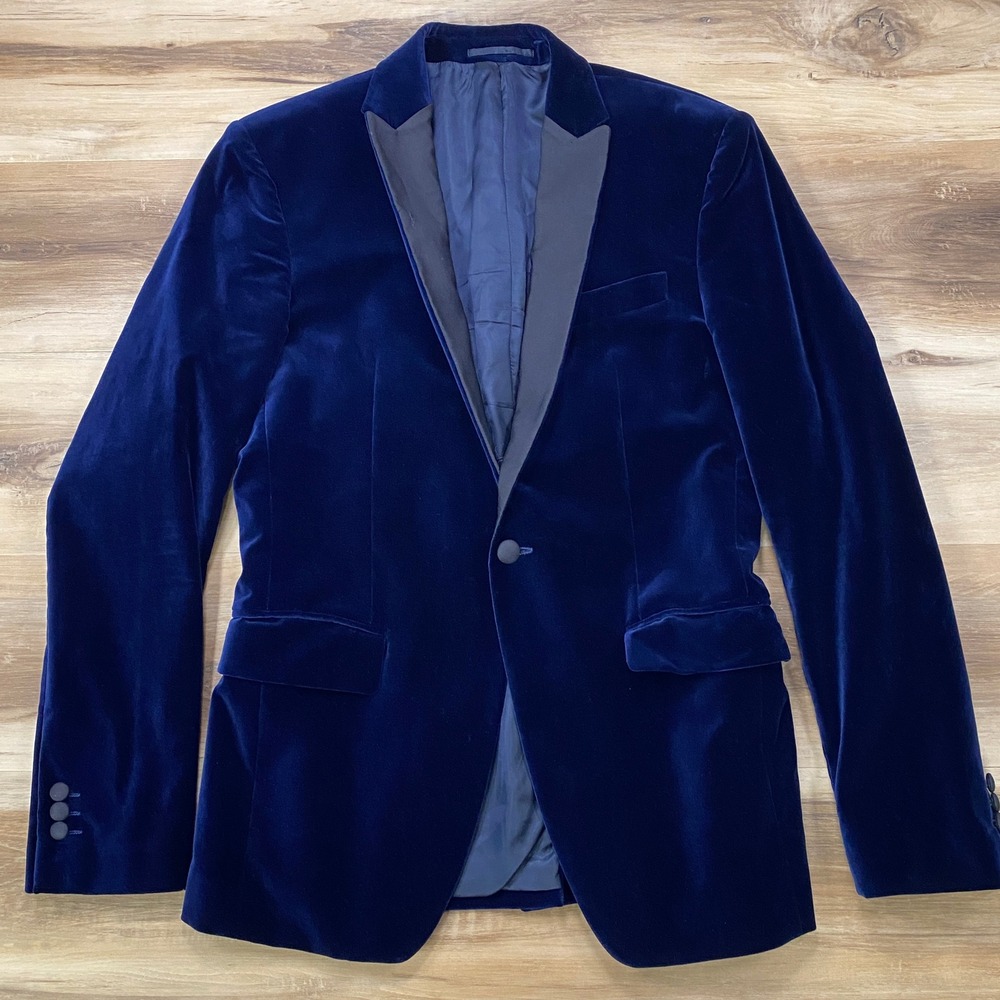 Versace Collection Blazer US38 IT48 Tuxedo Dinner Evening Jacket Velvet Slim